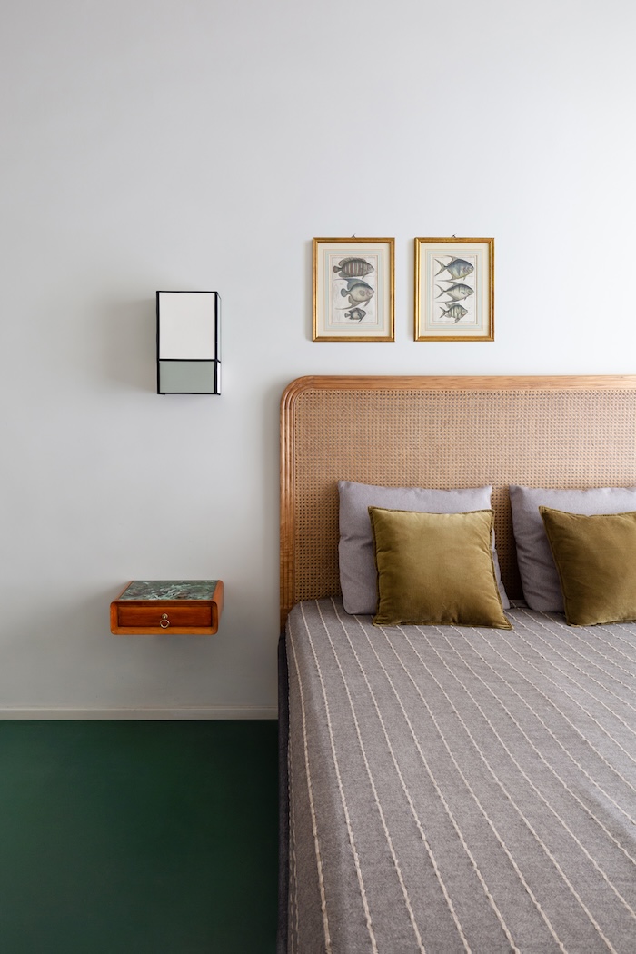 CASA SA-kickoffice-camera da letto-pavimento in resina verde-paglia di vienna
